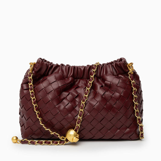 FIONA SHOULDER BAG RED WINE