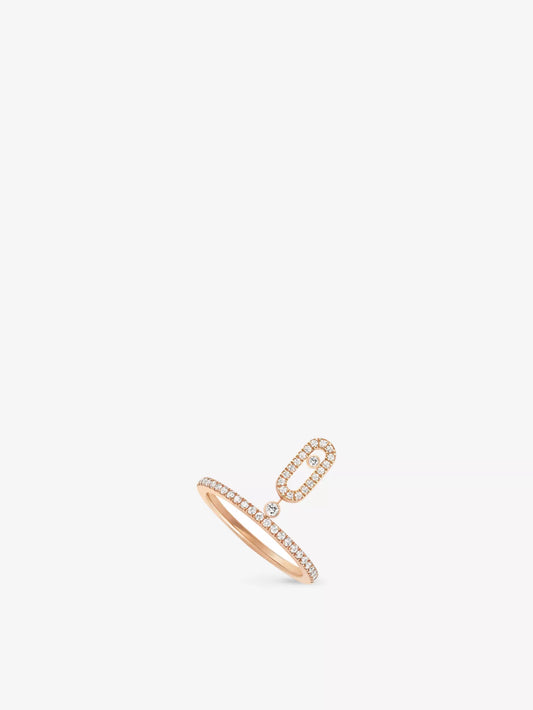 LUMINA DROP RING 18K Rose Gold