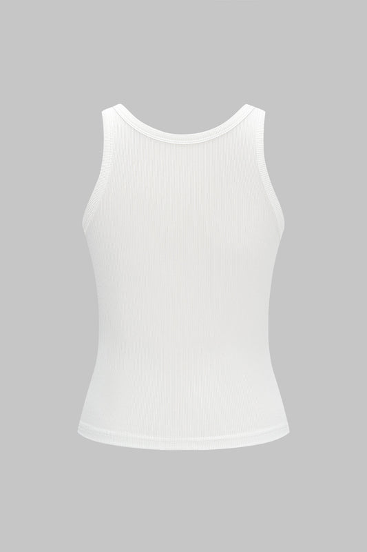 IVY | SNAP TANK WHITE