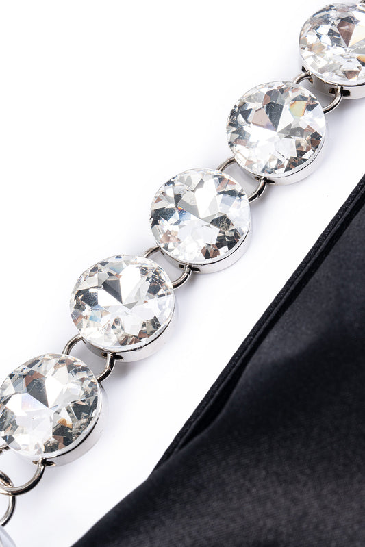 Diamond Hand-Held Clutch Bag BLACK ONE SIZE