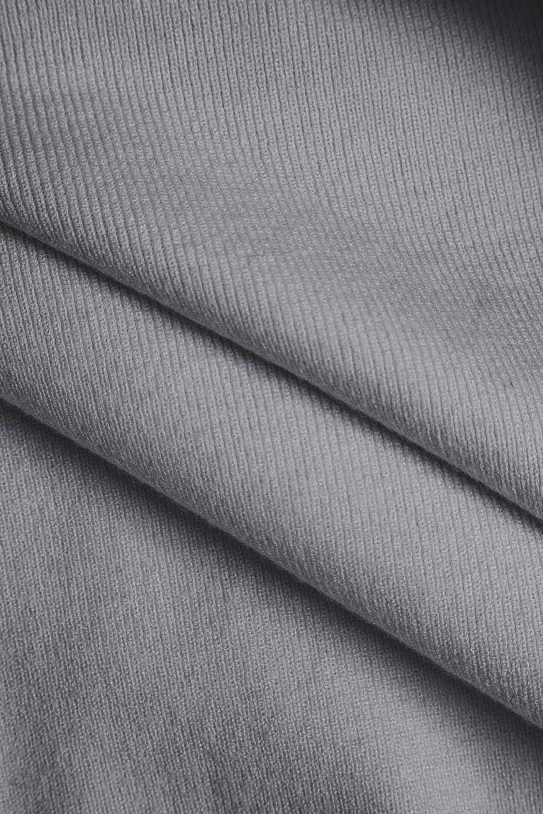 RENATA | ASYMMETRIC BUTTON KNIT TOP GRAY