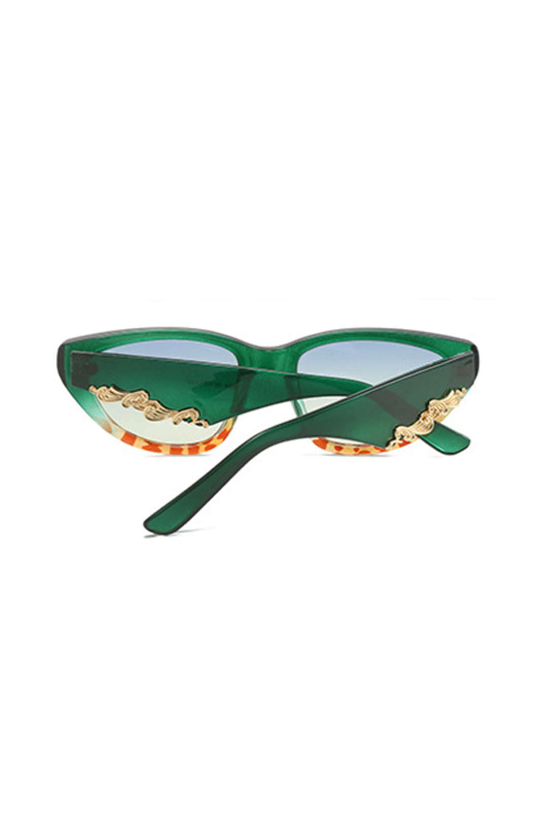 Ombre Cat-eye Sunglasses GREEN ONE SIZE