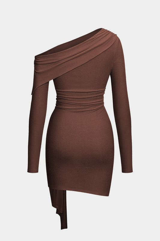 SERAPHINA | SHOULDER DRAPED MINI DRESS