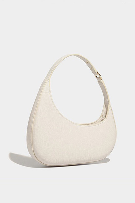 Irregular Crescent Shape Shoulder Bag WHITE ONE SIZE
