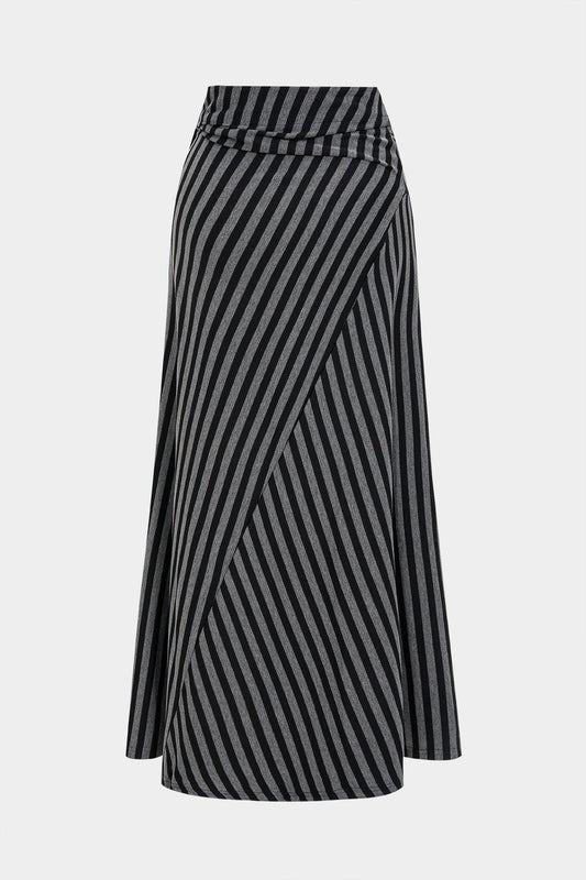 VESTRA | STRIPED WRAP SKIRT
