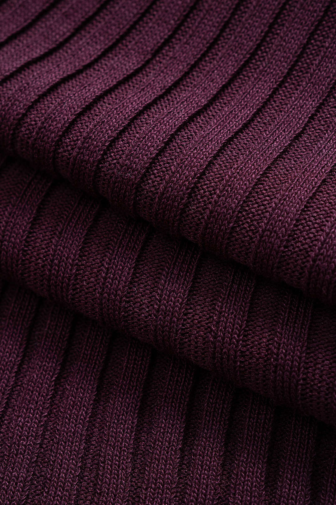 ISABELLA | RIBBED POLO MIDI DRESS BURGUNDY