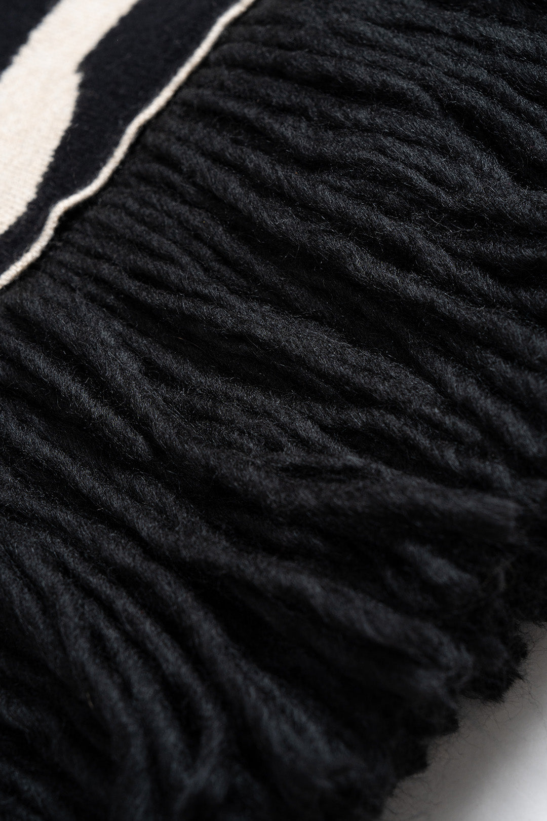 INES | ZEBRA FRINGE MINI DRESS ZEBRA