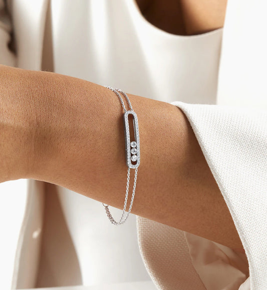 LUMIÈRE DIAMOND BRACELET 18K WHITE GOLD