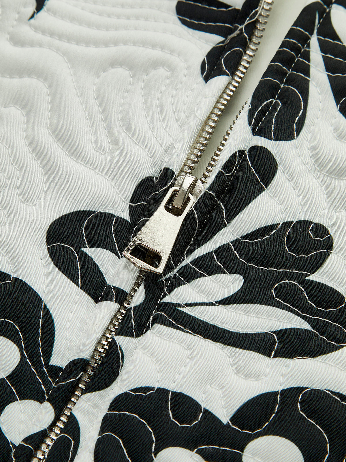 OPHELIA | BAROQUE QUILTED JACKET BLACK