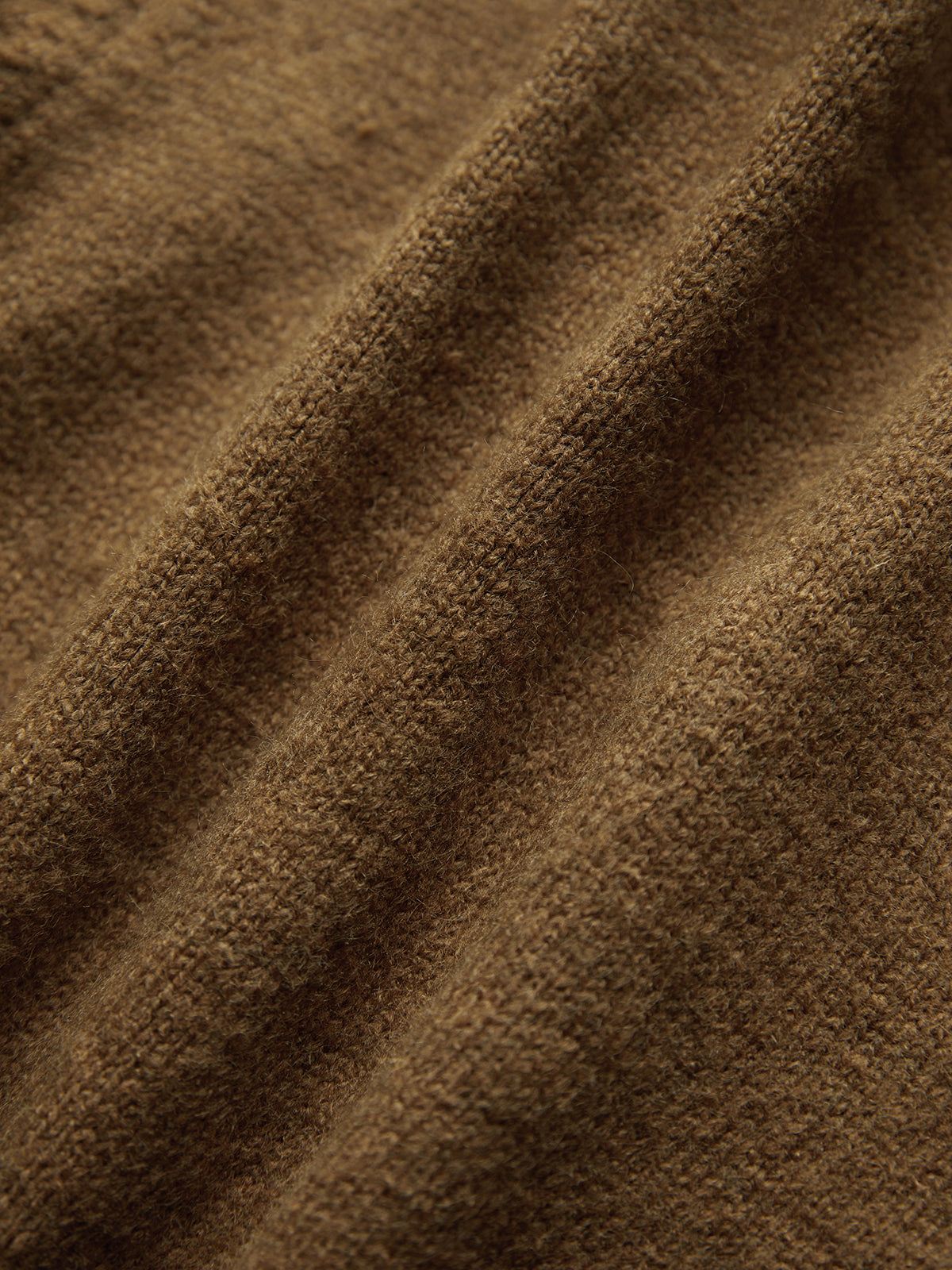 TERRA | CAMP COLLAR CROP CARDIGAN BROWN