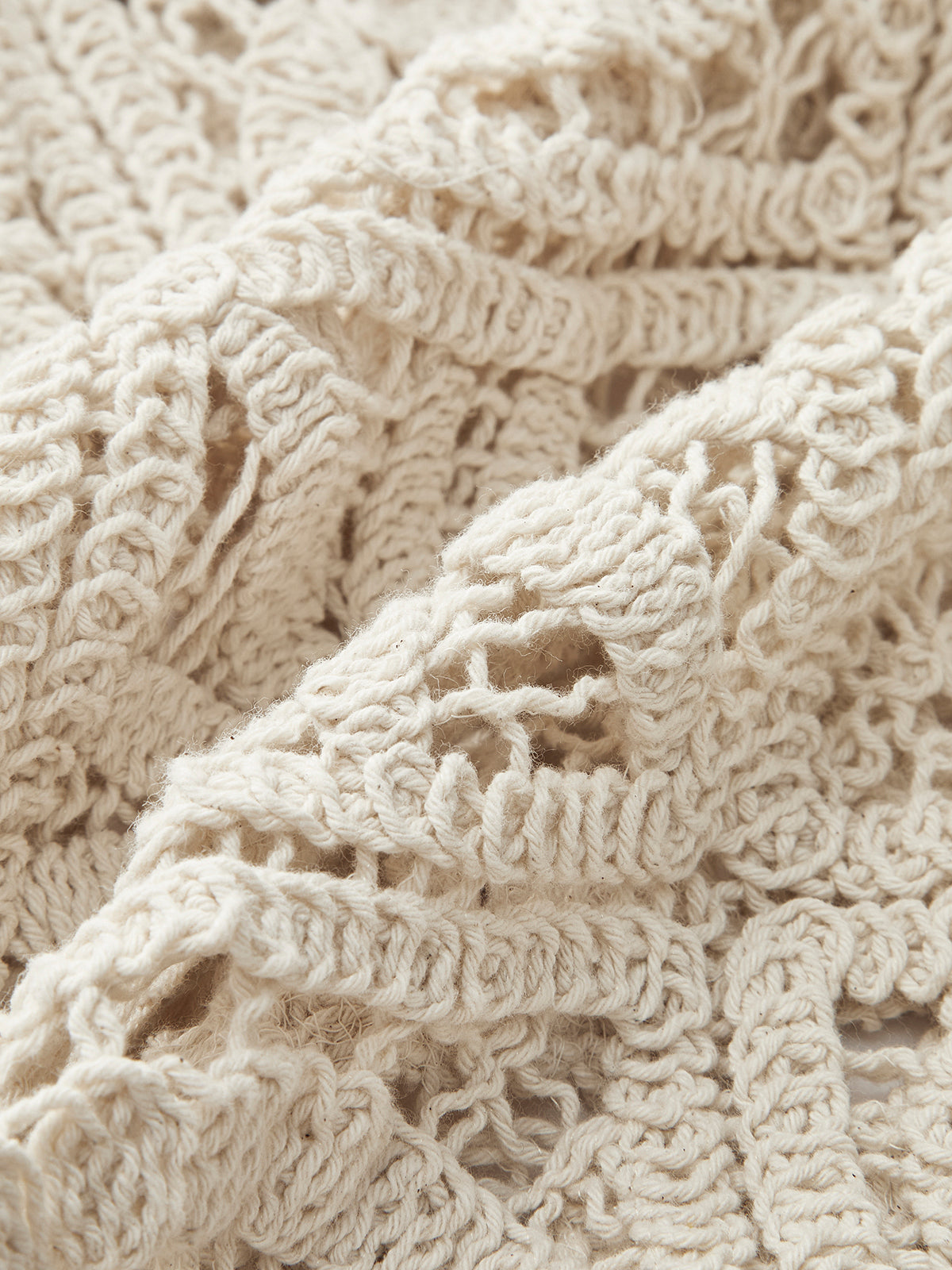 AMALFI | CROCHET WIDE LEG PANTS BEIGE