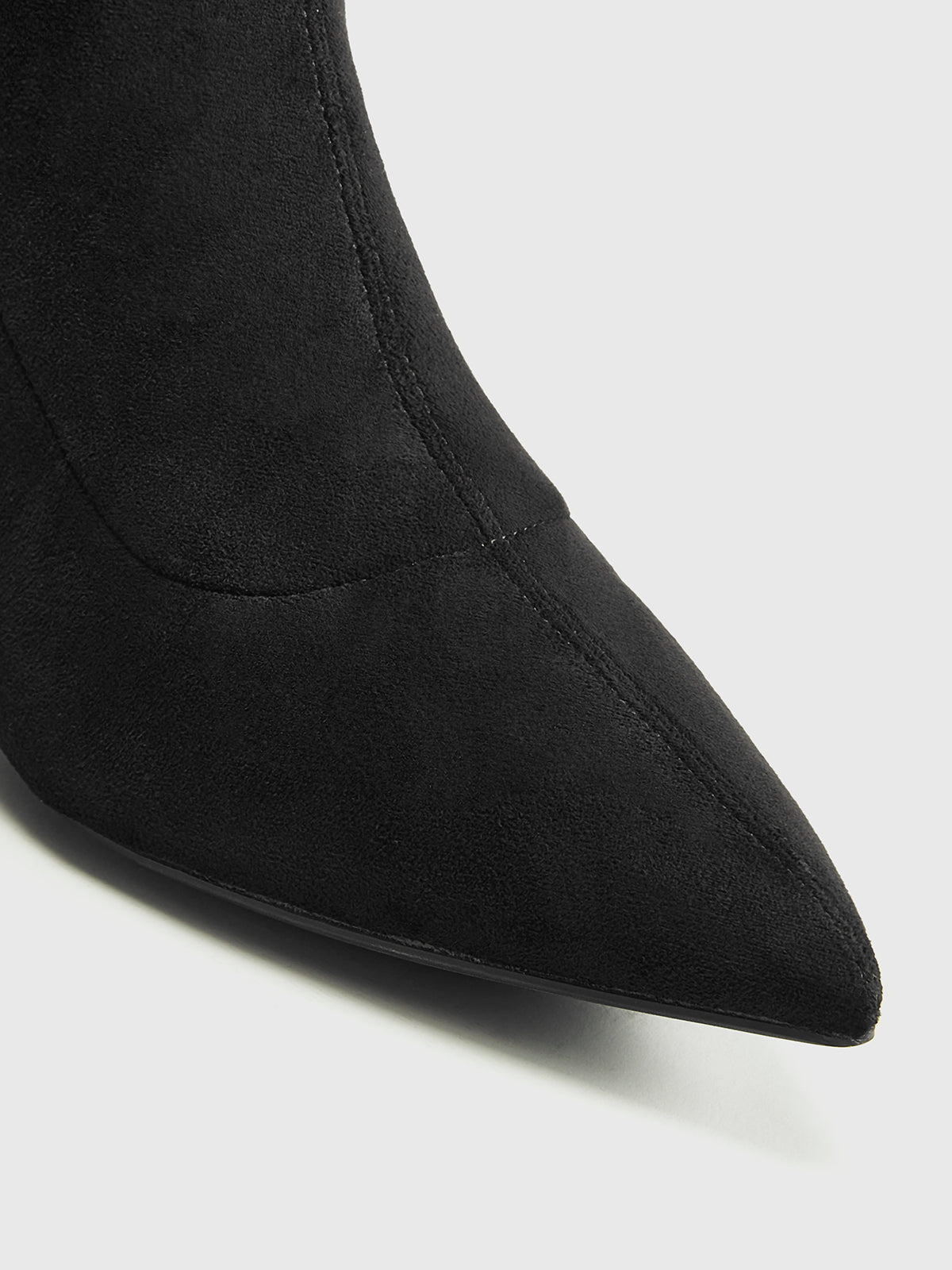 VESPERA SUEDE SOCK BOOTS BLACK