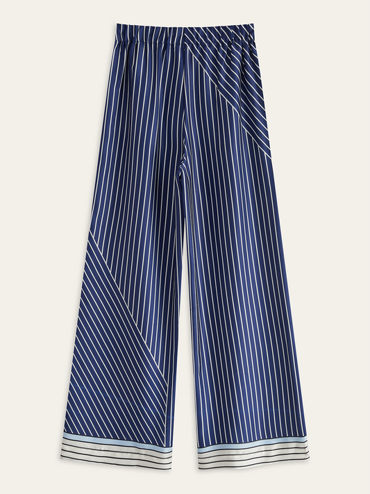 SORRENTO | STRIPED WIDE LEG PANTS