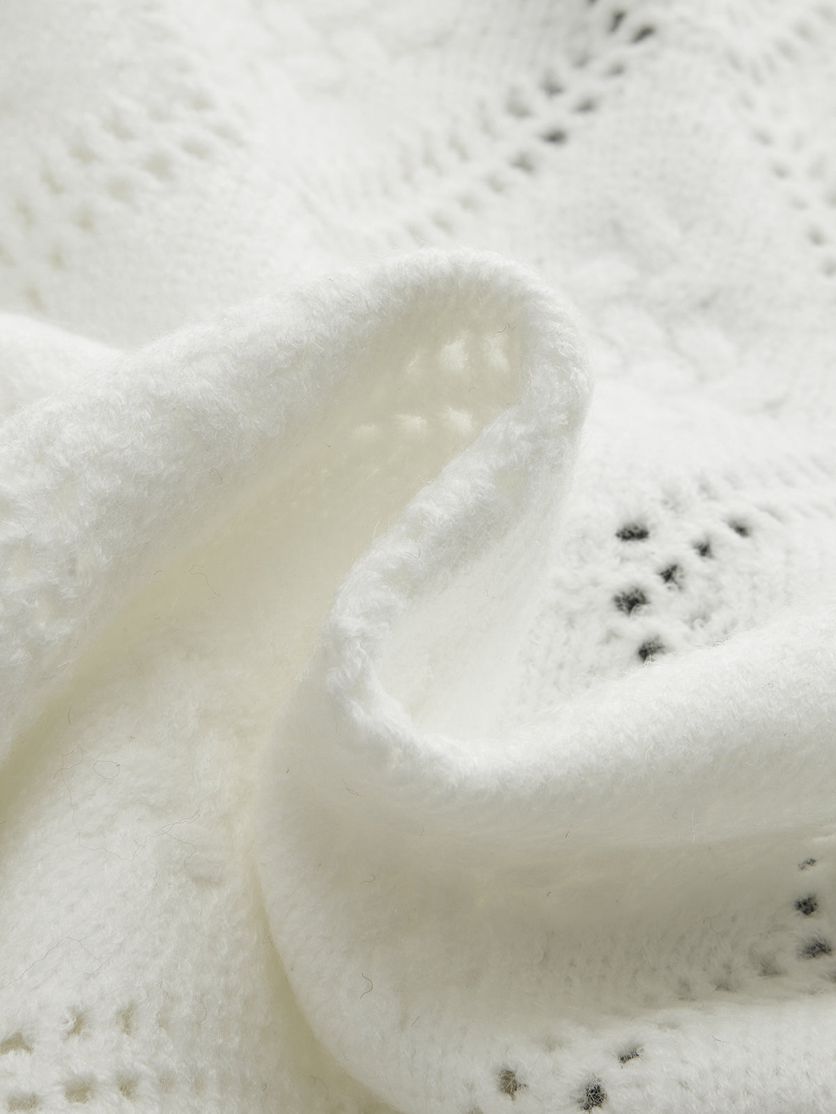 OPALINE | CONTRAST BOW CARDIGAN WHITE