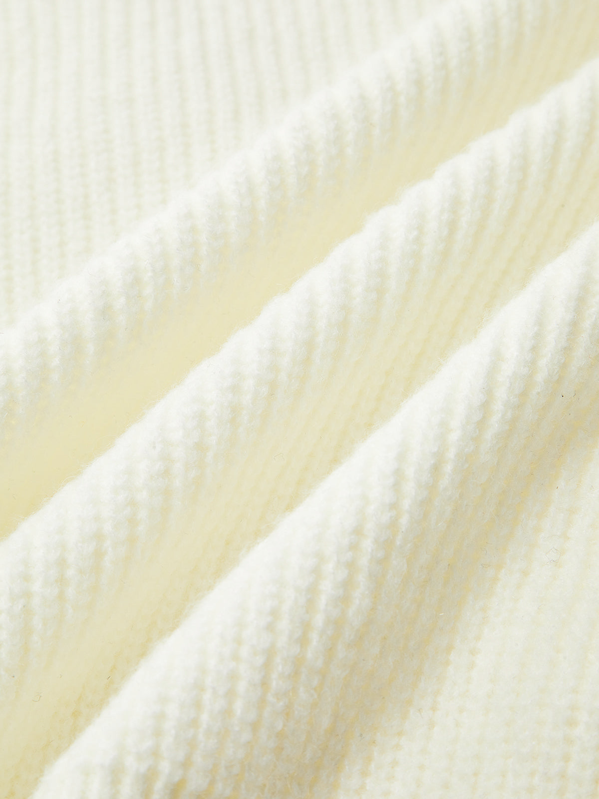 Wrap Fringe Wool Blend Sweater Beige