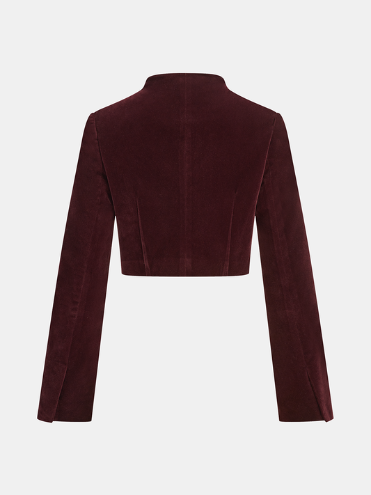 MARQUIS | VELVET CROPPED JACKET