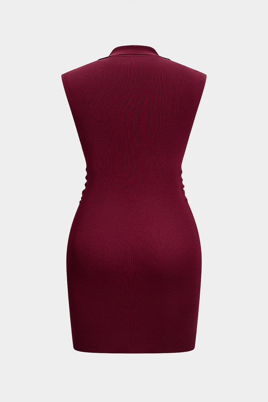 VALERIA | CHIC BUTTONED KNIT DRESS