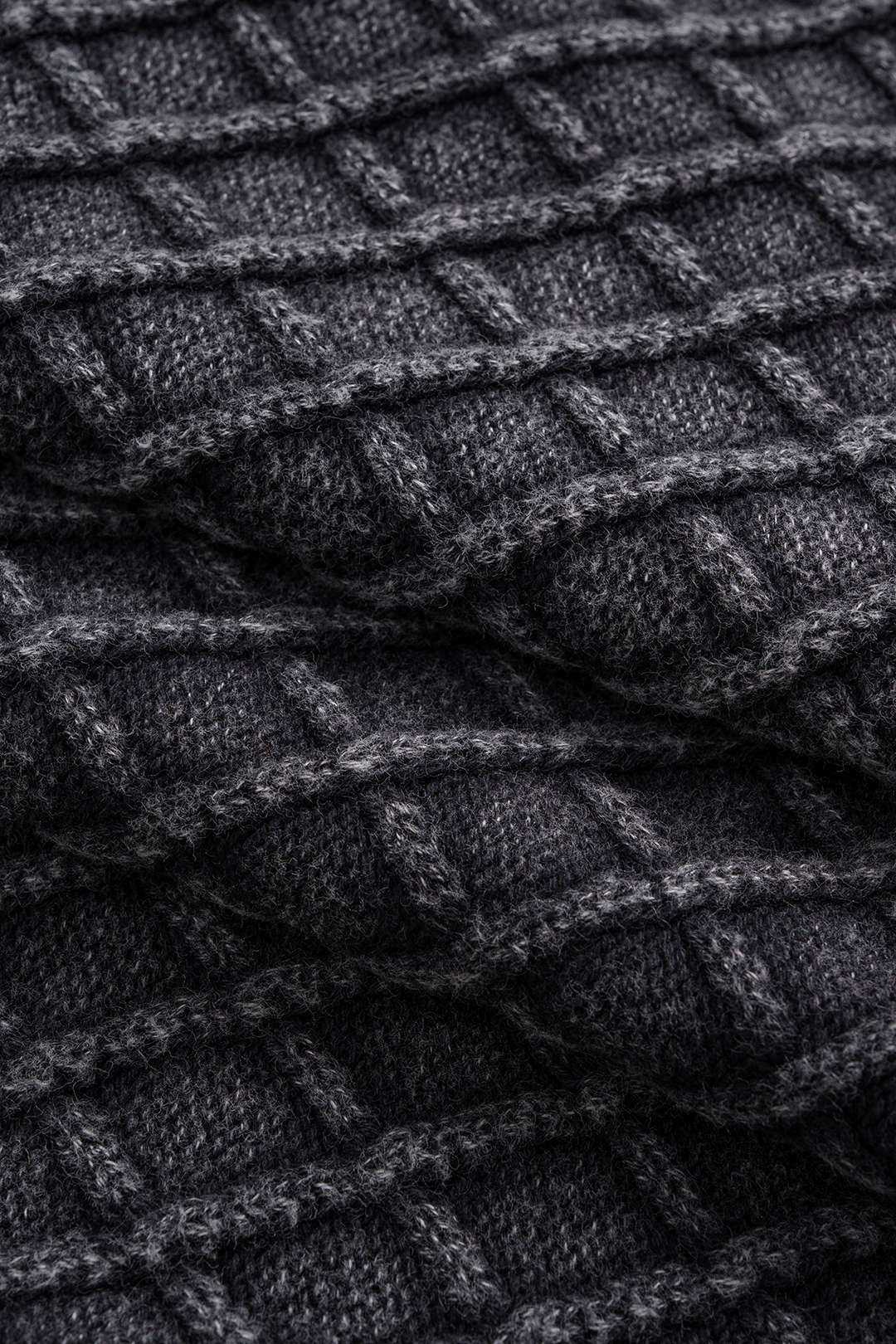 Knit High Waist Skirt GRAY