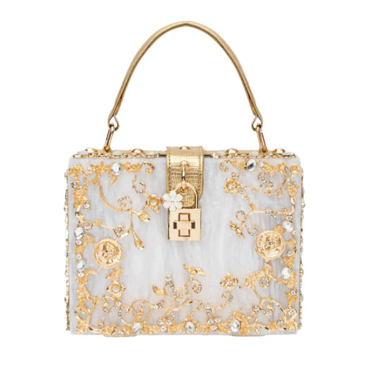 AURIELLE BOX BAG WHITE