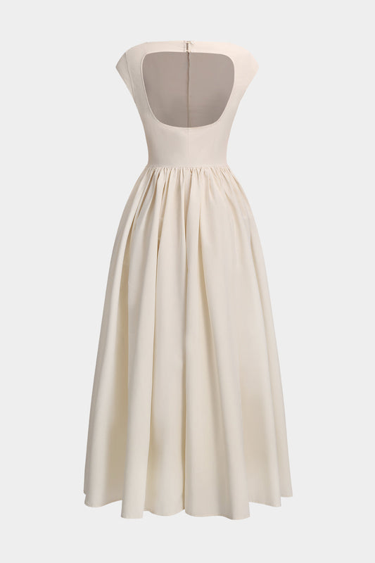 AMARIS | IVORY MIDI DRESS