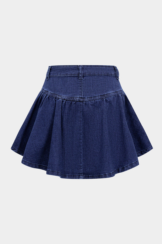 AZURA | DENIM FLARE MINI SKIRT