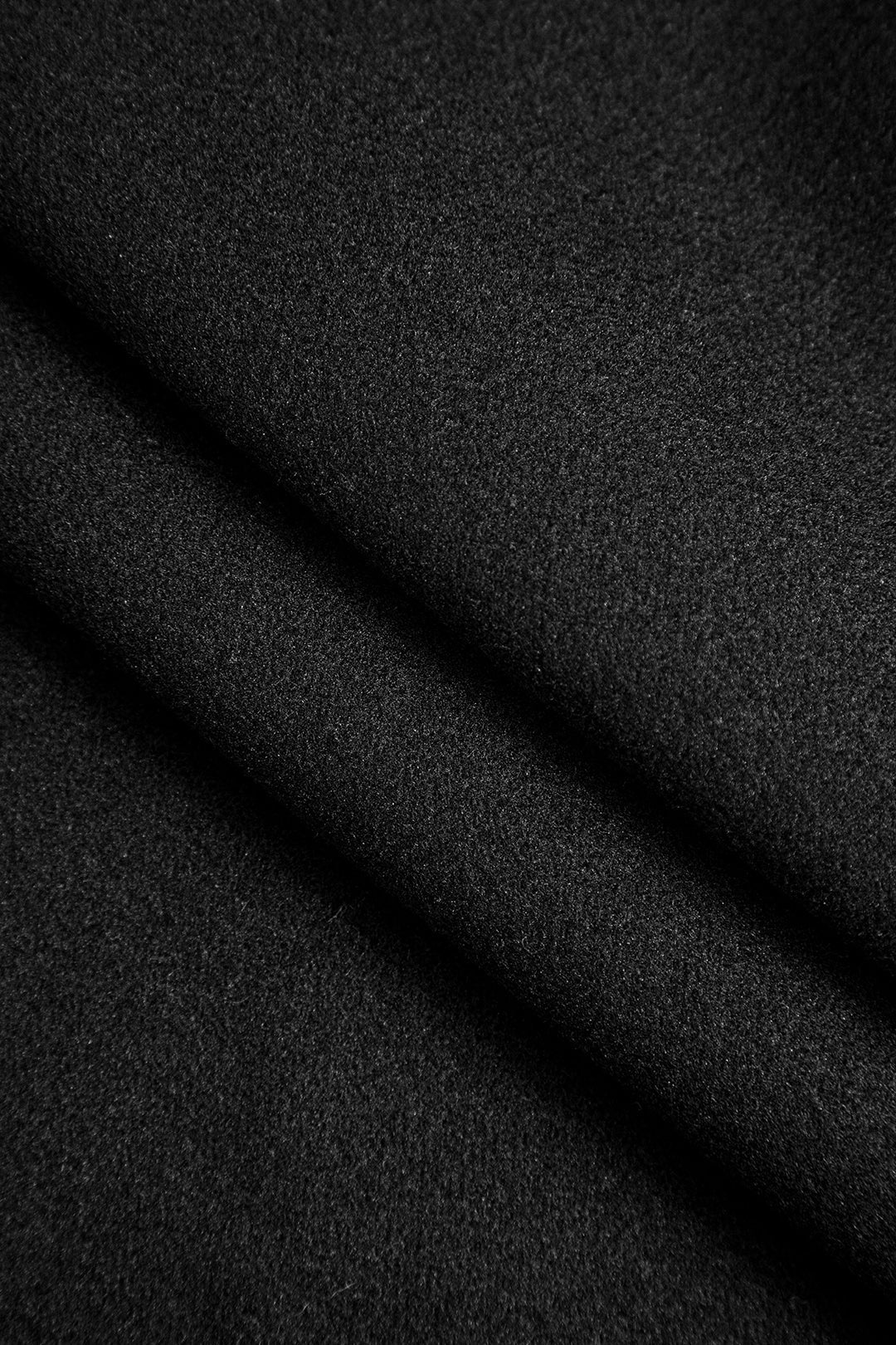 NOIR | BELTED SHORT COAT BLACK