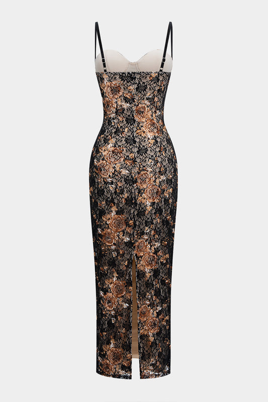 SELVIANNE | FLORAL LACE ELEGANCE DRESS