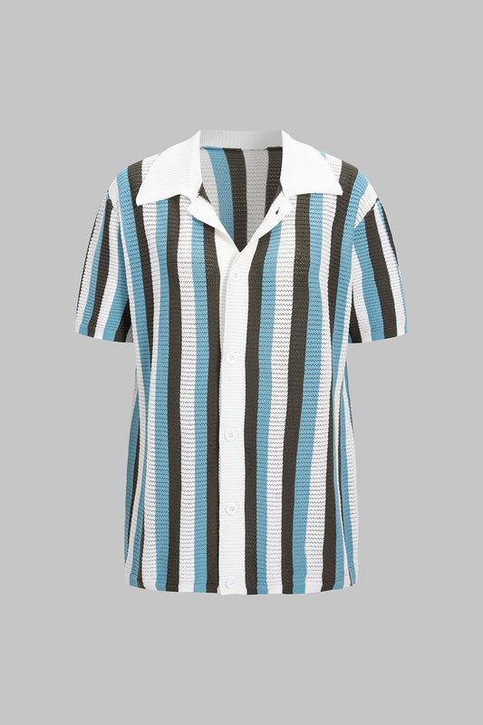 RIO | STRIPED KNIT SHIRT MULTICOLOR