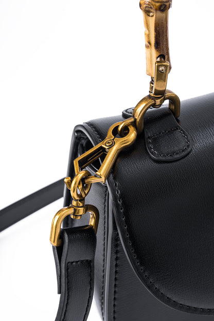 Bamboo Design Cross-Body Bag BLACK ONE SIZE