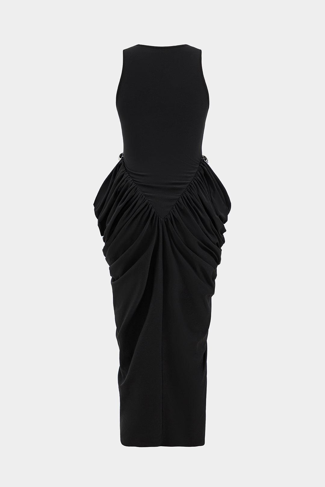 ELEONORA | DRAPED EMBELLISHED MAXI DRESS
