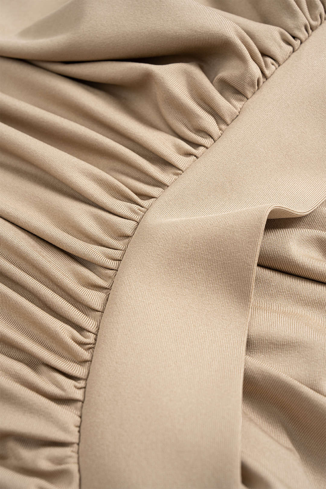 LIORA | DRAPED BUSTIER MIDI DRESS