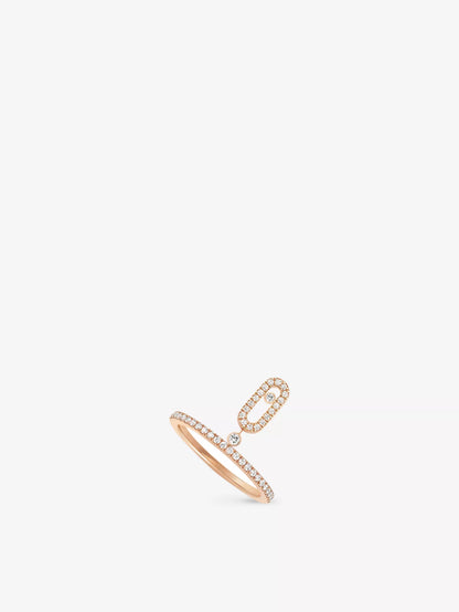 LUMINA DROP RING 18K Rose Gold