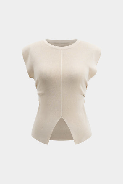 AURORA | TEXTURED KNIT CARDIGAN BEIGE