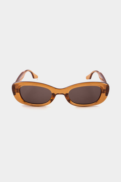 HONEY | RECTANGULAR SUNGLASSES BROWN ONE SIZE