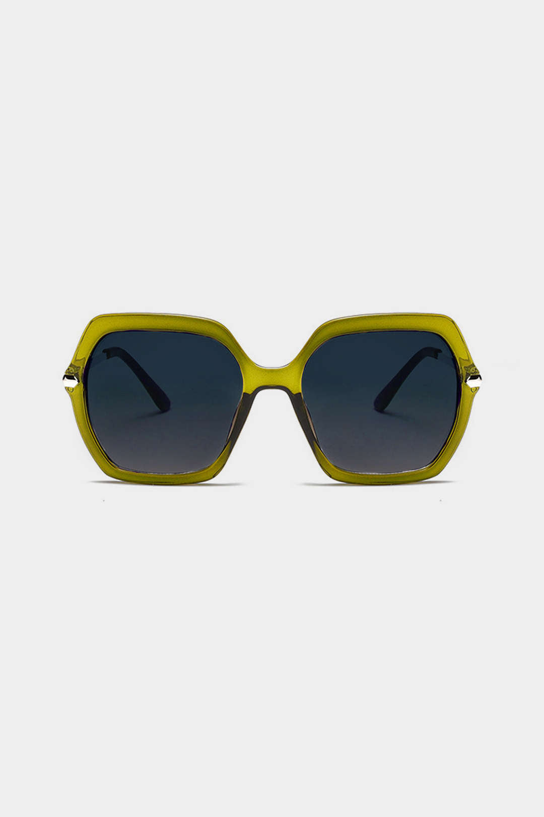 VERDE | SQUARE SUNGLASSES GREEN ONE SIZE