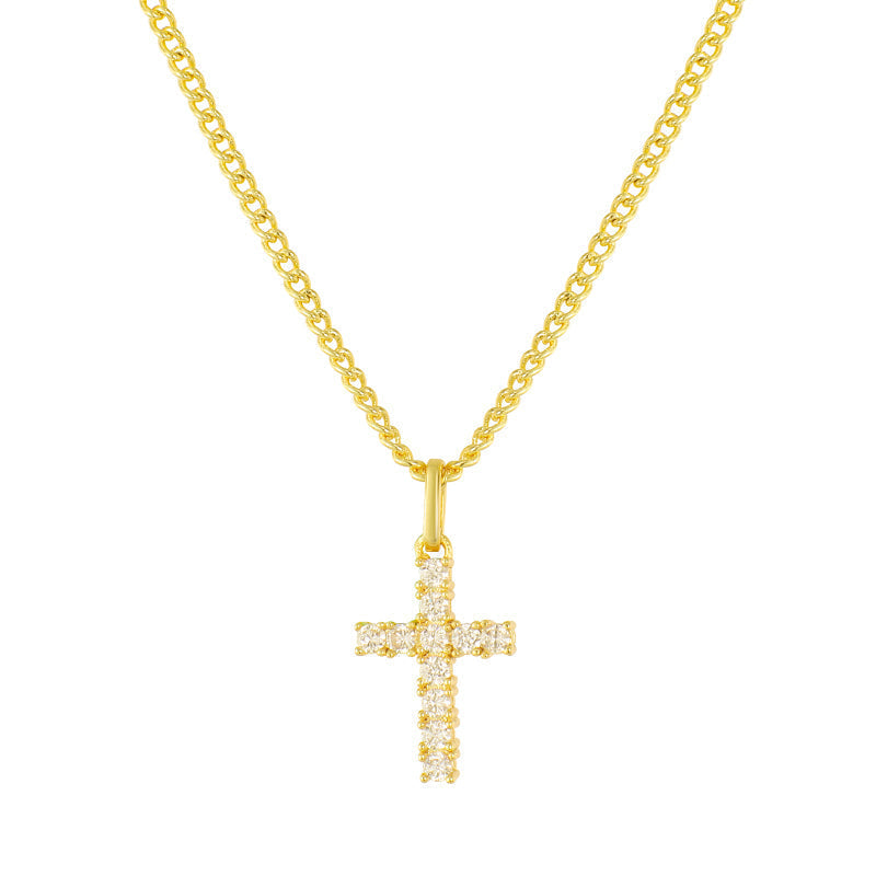 VINCULUM CROSS NECKLACE GOLD