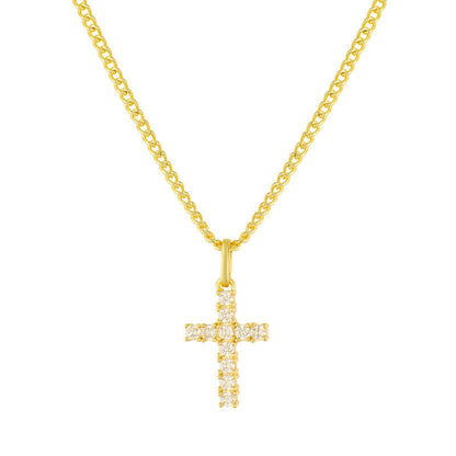 VINCULUM CROSS NECKLACE GOLD
