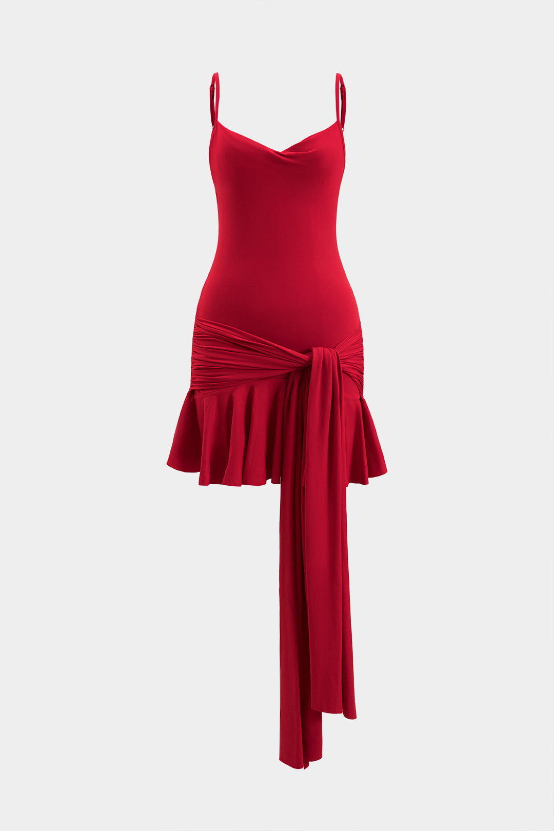 SCARLET TEMPO | ASYMMETRICAL MINI DRESS