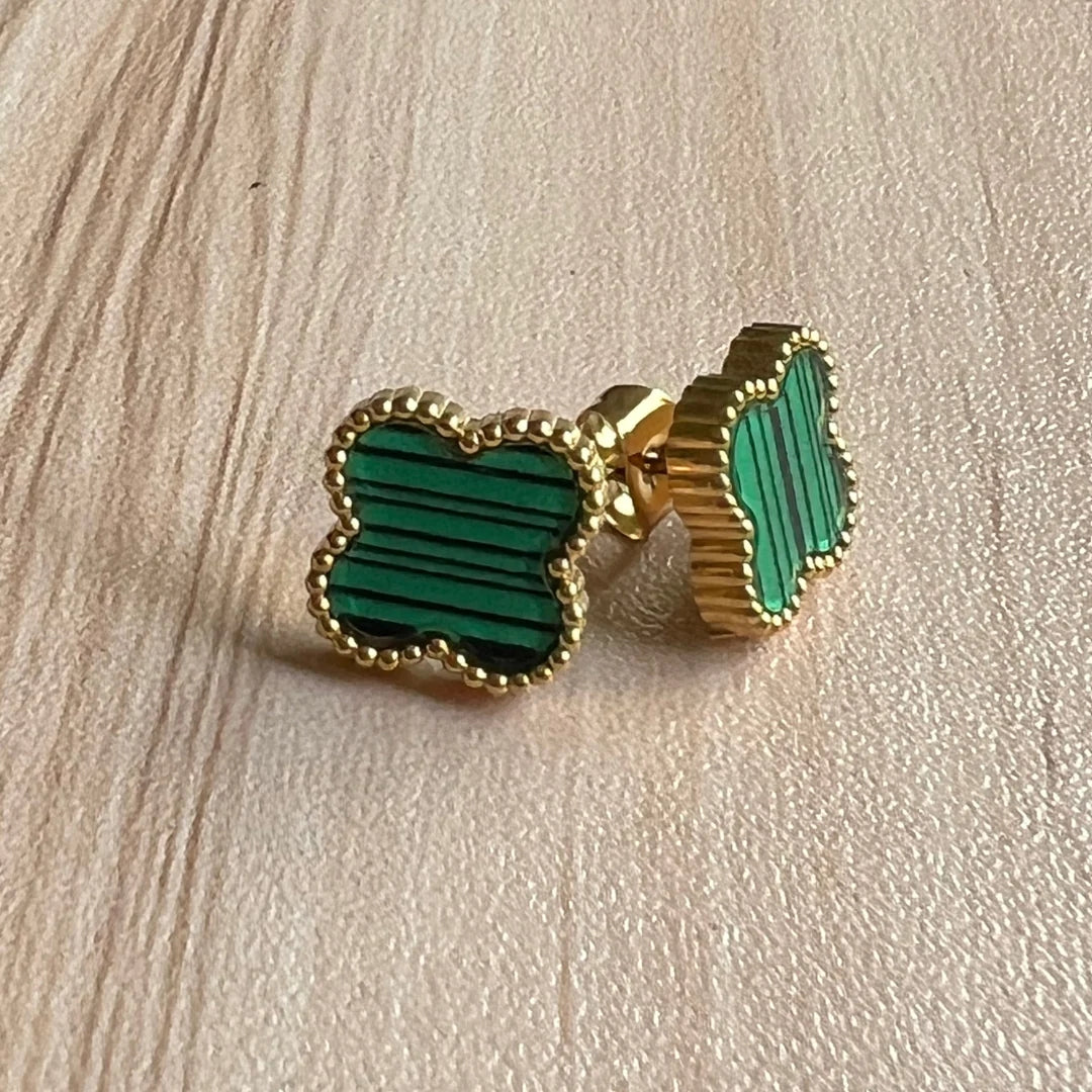 STELLA ALACHITE STUD EARRINGS