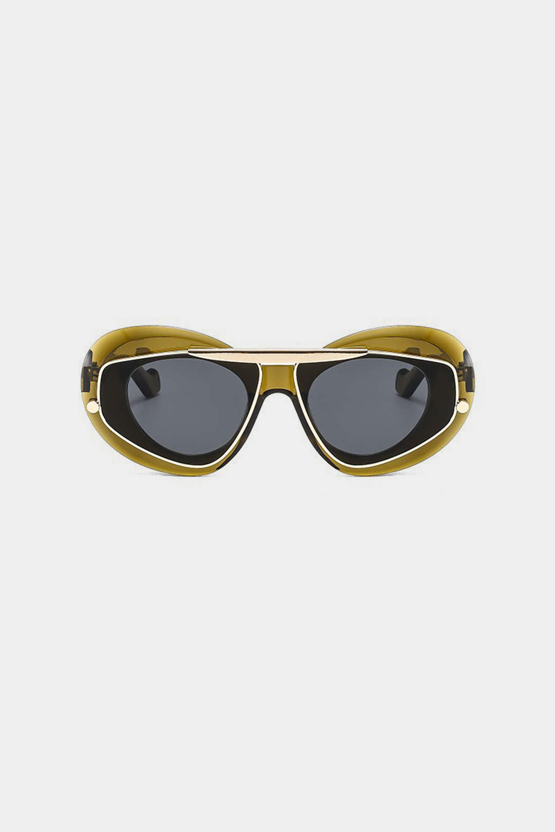 Cat-Eye Frame Sunglasses GOLD ONE SIZE