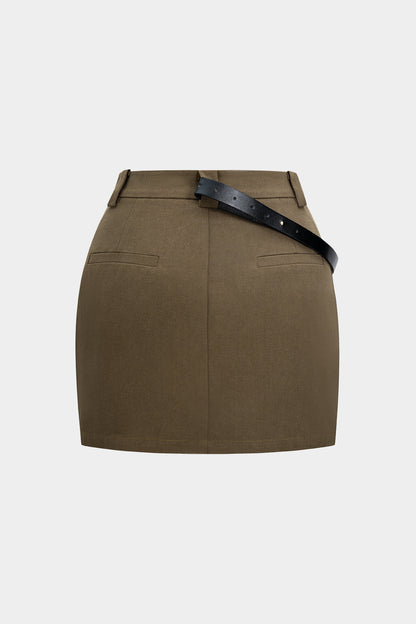 CAMILA | UTILITY BELTED MINI SKIRT