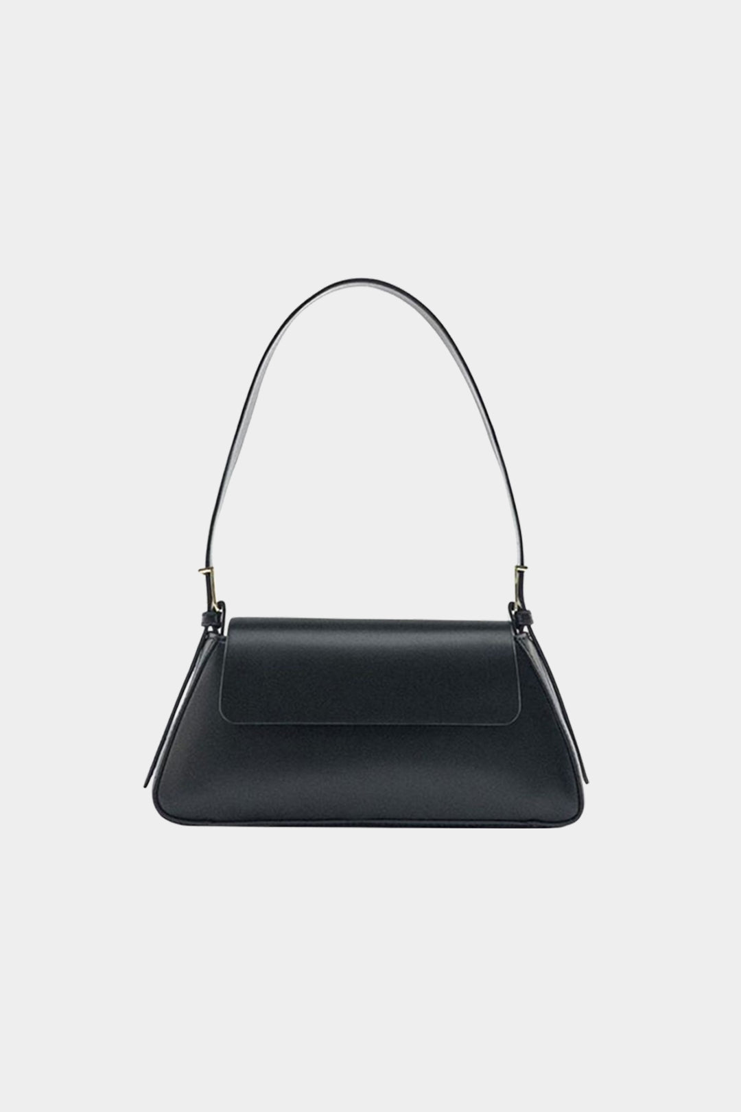 Faux Leather Shoulder Bag BLACK ONE SIZE