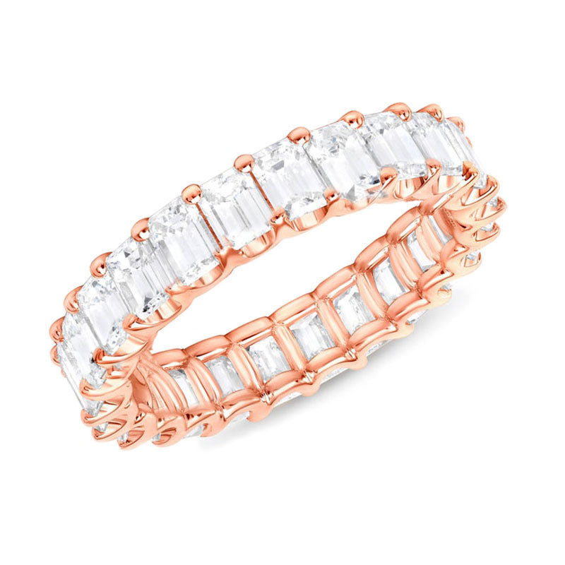 NOVA EMERALD ETERNITY BAND Rose Gold
