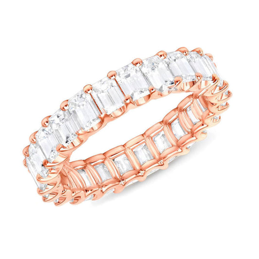NOVA EMERALD ETERNITY BAND Rose Gold