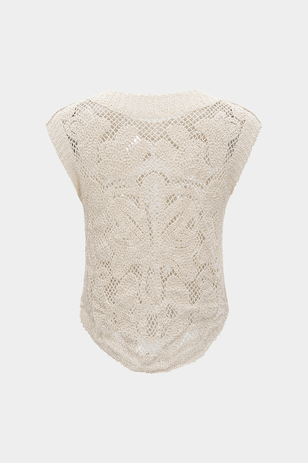 ALMA | CROCHET SLEEVELESS TOP IVORY