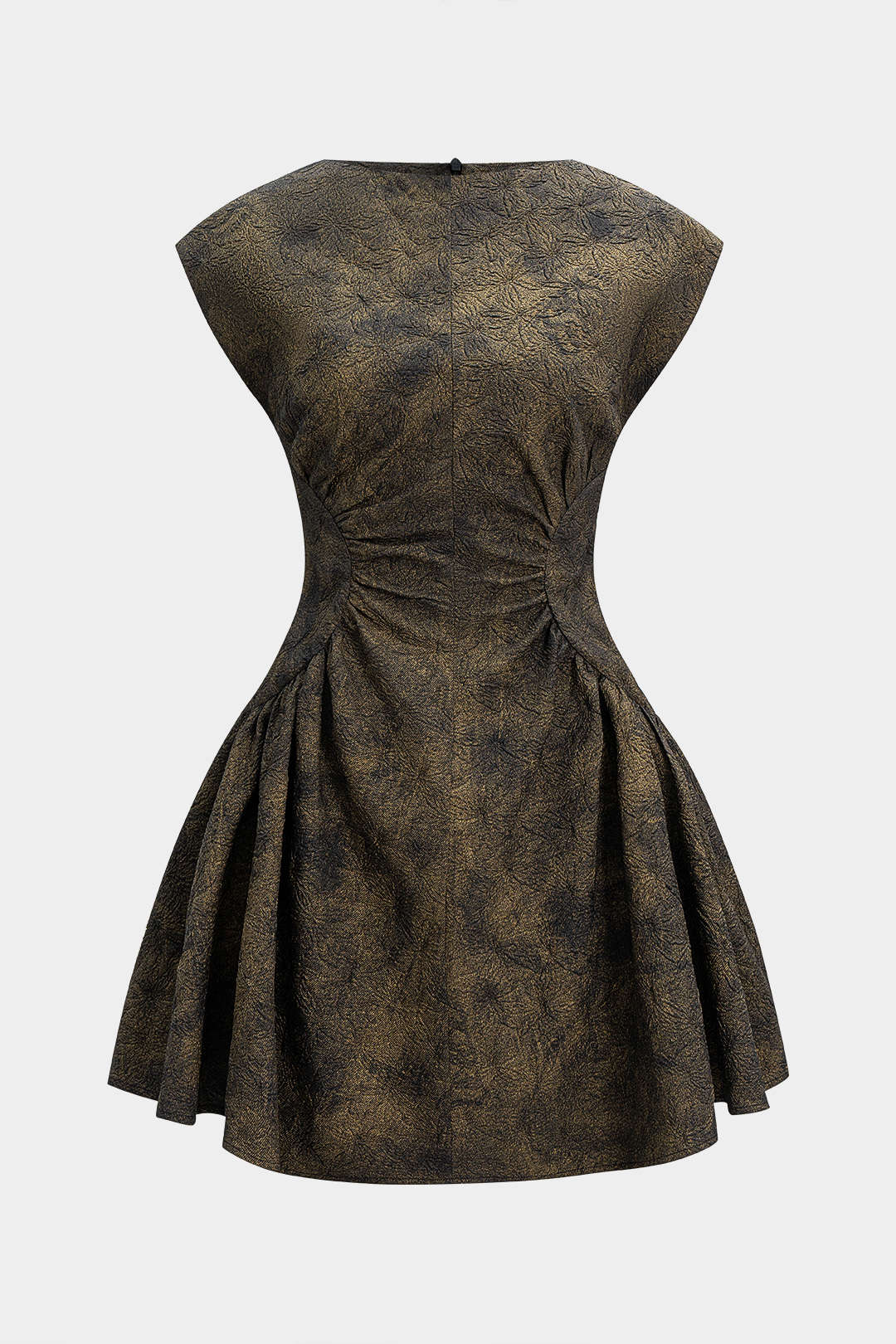 ISOLDE | METALLIC BROCADE MINI DRESS