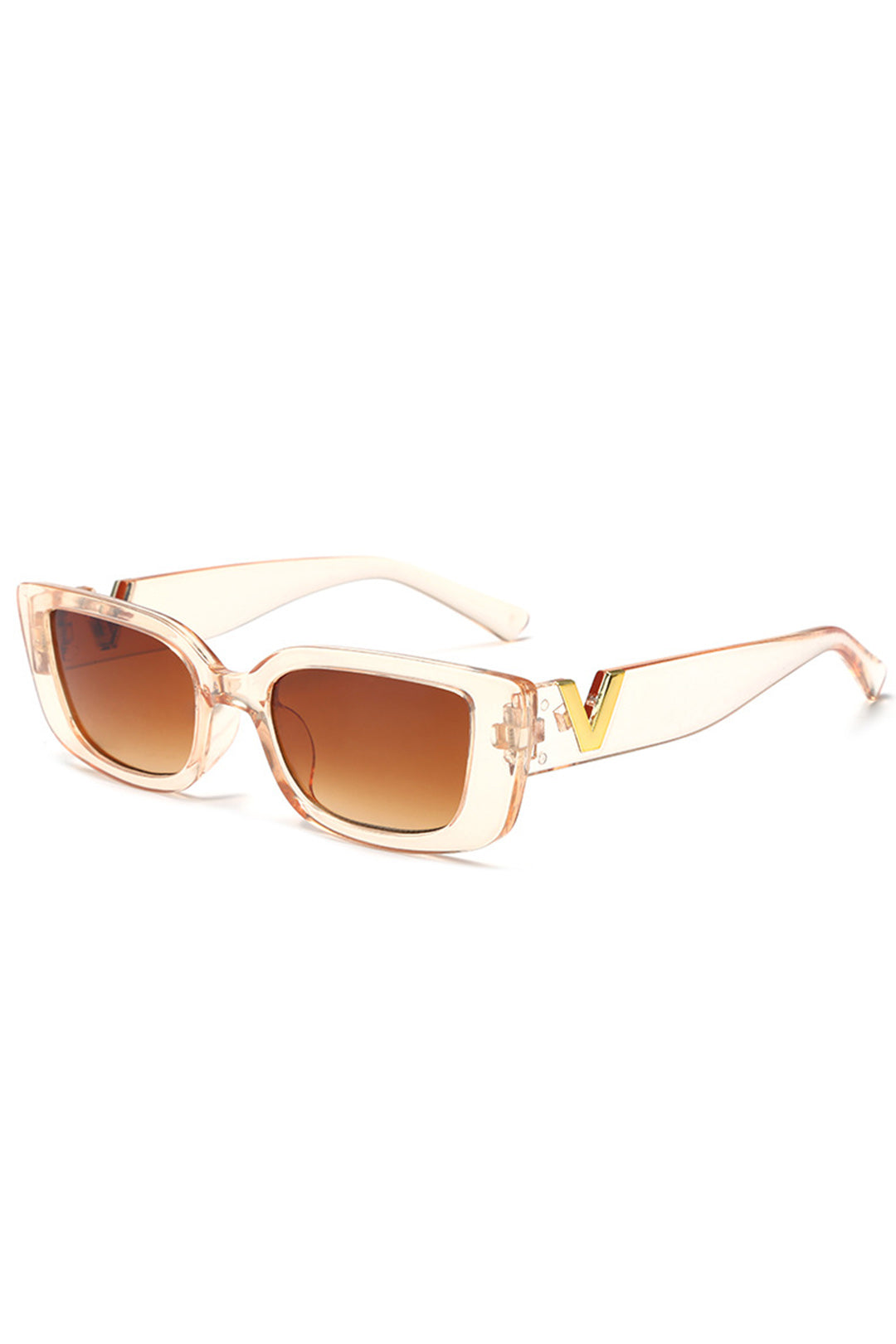 Square Frame Sunglasses CHAMPAGNE BEIGE ONE SIZE