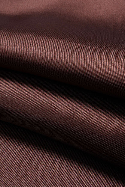 SERENA | SATIN FLARE MINI DRESS COFFEE