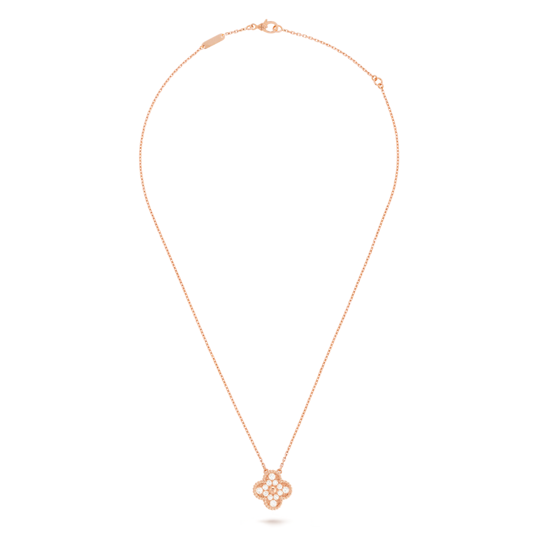 STELLA PAVÉ CLOVER NECKLACE