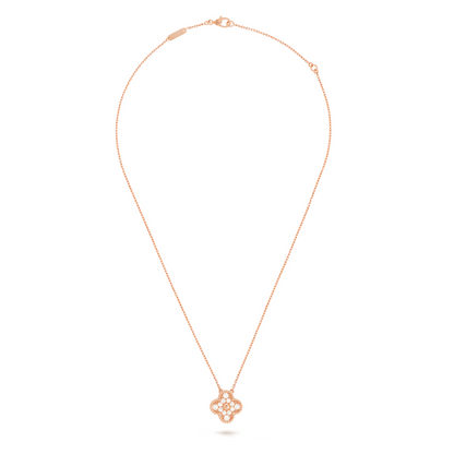 STELLA PAVÉ CLOVER NECKLACE